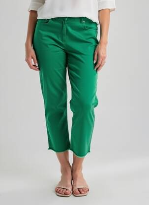 Pantalon 7/8 elasticitate mărime normală verde SIGNE NATURE femeie