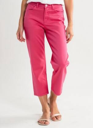 Pantalon 7/8 elasticitate mărime normală roșu ICHI femeie