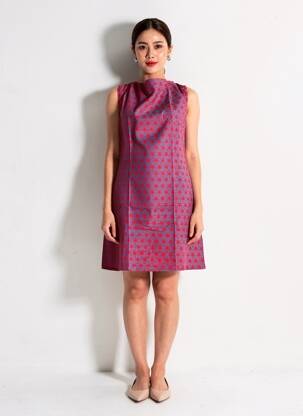 Rochie scurtă fără mâneci fără mâneci roșu SINOE BY BAMBOO'S femeie