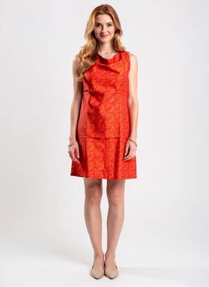 Rochie scurtă fără mâneci fără mâneci roșu SINOE BY BAMBOO'S femeie