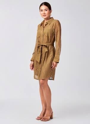 Rochie midi mâneci lungi mâneci lungi verde EVA KAYAN femeie