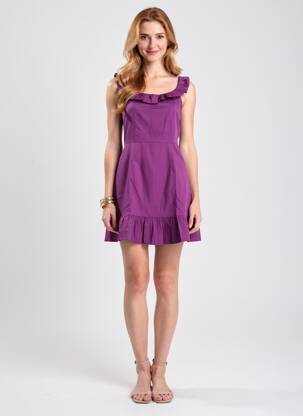 Rochie scurtă fără mâneci fără mâneci violet MOLLY BRACKEN femeie