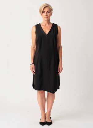 Rochie midi fără mâneci fără mâneci negru PAUSE CAFE femeie