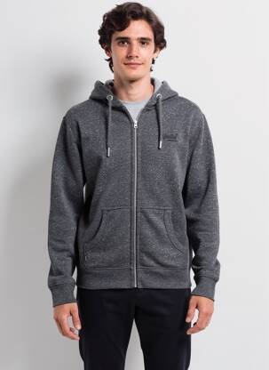 Jachete casual strânsă pe partea de jos gri SUPERDRY bărbat