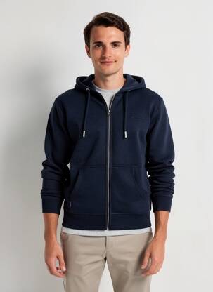 Jachete casual strânsă pe partea de jos albastru SUPERDRY bărbat