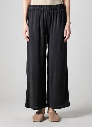 Pantalon larg croială fluidă mărime normală negru GRACE & MILA femeie