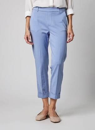 Pantalon 7/8 elasticitate mărime normală albastru YAYA femeie
