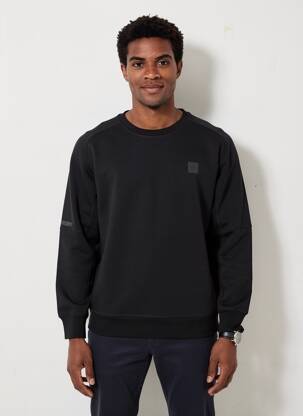 Hanorac elasticitate mâneci lungi negru SUPERDRY bărbat