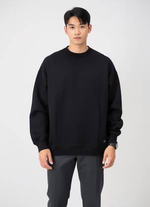 Hanorac elasticitate mâneci lungi negru TOMMY HILFIGER bărbat