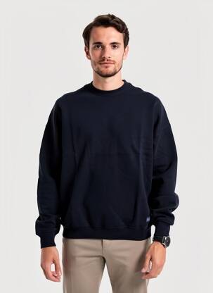 Hanorac elasticitate mâneci lungi albastru TOMMY HILFIGER bărbat