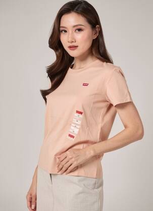 Tricou elasticitate mâneci scurte roz LEVI'S femeie