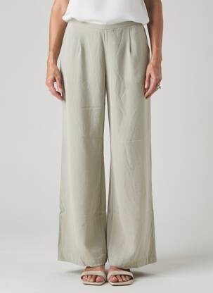 Pantalon larg închidere cu fermoar lateral mărime normală verde ESE O ESE femeie