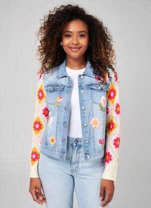 Jachete casual buzunare albastru MAISON ONADO femeie