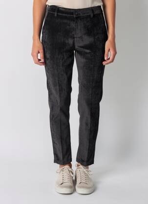 Pantalon chino închidere cu fermoar sub clapetă cu nasturi mărime normală negru NAIIF femeie