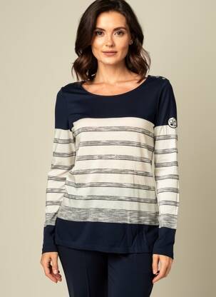 Tricou mâneci lungi mâneci lungi albastru LE PETIT BAIGNEUR femeie
