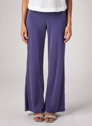 Pantalon evazat elasticitate talie înaltă violet DIANA GALLESI femeie