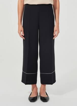 Pantalon 7/8 talie elastică mărime normală negru DIANA GALLESI femeie