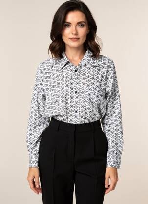 Cămașă croială cambrată mâneci lungi negru BAMBOO'S femeie