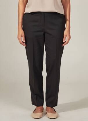 Pantalon chino închidere cu fermoar sub clapetă cu cârlig mărime normală negru BY MALENE BIRGER femeie