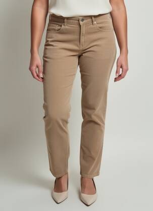 Pantalon slim elasticitate mărime normală maro STARK femeie