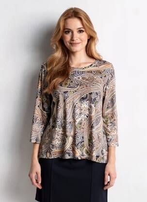 Tricou mâneci 3/4 mâneci 3/4 maro BETTY BARCLAY femeie
