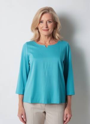 Tricou mâneci 3/4 mâneci 3/4 albastru SOMMERMANN femeie