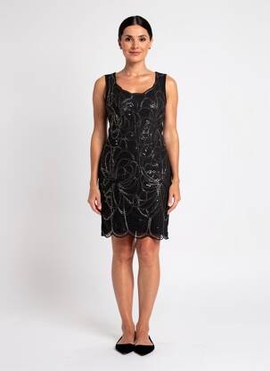 Rochie scurtă fără mâneci fără mâneci negru MOLLY BRACKEN femeie