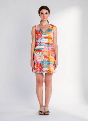 Rochie scurtă fără mâneci fără mâneci portocalie MOLLY BRACKEN femeie