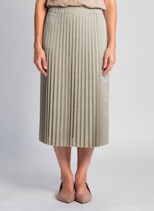 Fustă midi croială dreaptă cafe deschis MOLLY BRACKEN femeie