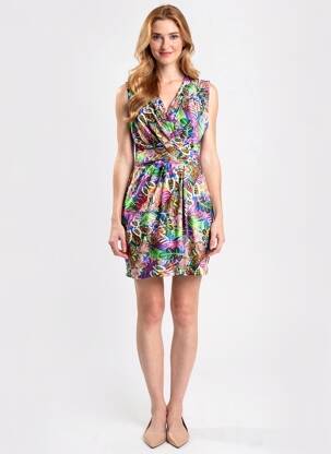 Rochie scurtă fără mâneci fără mâneci albastru MORGAN femeie