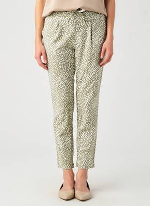 Pantalon slim talie elastică mărime normală verde B.YOUNG femeie