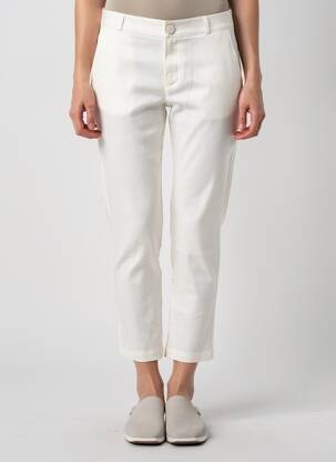 Pantalon chino țesătură poplin mărime normală bej SALSA femeie