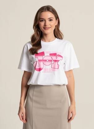 Tricou croială dreaptă mâneci scurte alb GANNI femeie