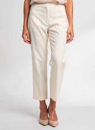 Pantalon 7/8 talie înaltă talie înaltă bej BRERAS MILANO femeie
