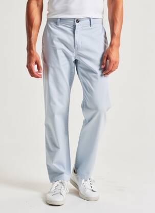 Pantalon chino țesătură poplin mărime normală albastru SCOTCH & SODA bărbat