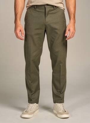 Pantalon chino buzunare mărime normală verde KNOWLEDGE COTTON APPAREL bărbat