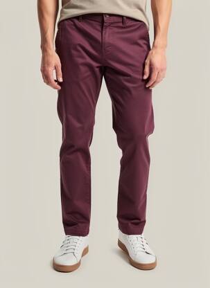 Pantalon chino țesătură poplin mărime normală violet SCOTCH & SODA bărbat