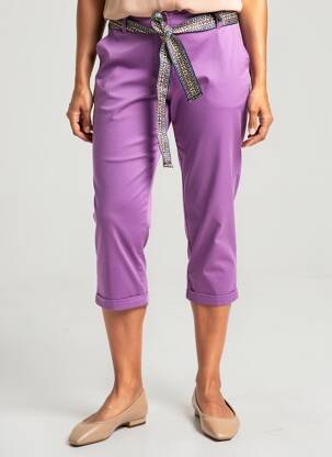 Pantalon 7/8 elasticitate mărime normală violet JULIE GUERLANDE femeie