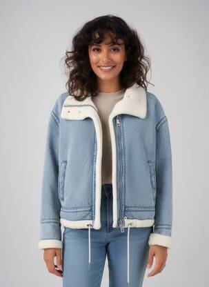Jachete casual buzunare albastru RINO & PELLE femeie