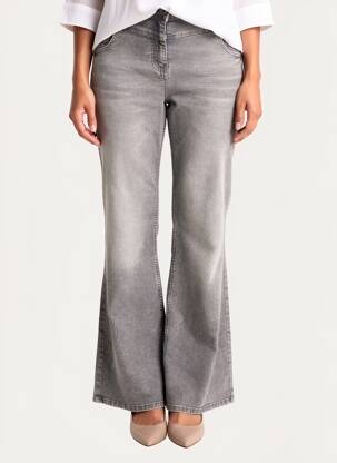 Pantalon evazat elasticitate mărime normală gri CECIL femeie