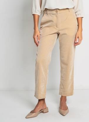 Pantalon 7/8 elasticitate mărime normală bej SURKANA femeie
