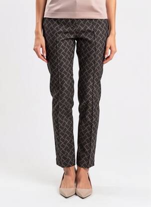 Pantalon slim talie elastică mărime normală negru TONI femeie