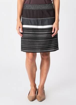 Fustă scurtă talie elastică negru DESIGUAL femeie