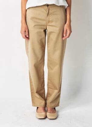 Pantalon chino elasticitate mărime normală bej COUTURIST femeie