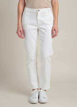 Pantalon chino elasticitate mărime normală alb COUTURIST femeie