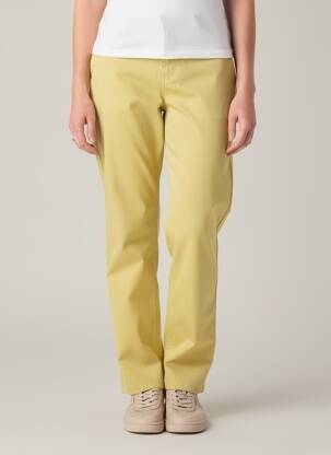 Pantalon chino elasticitate mărime normală verde COUTURIST femeie