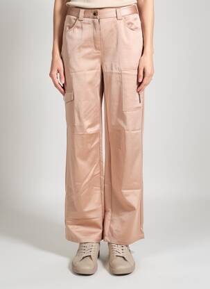 Pantalon cargo croială dreaptă mărime normală roz YAYA femeie