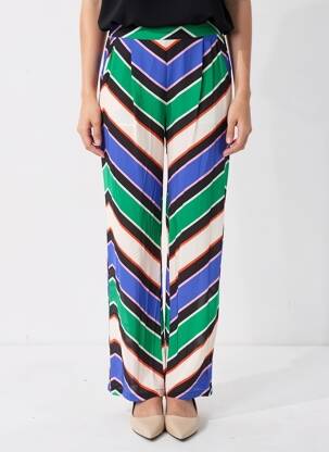 Pantalon drept buzunare verde LA PETITE ETOILE femeie