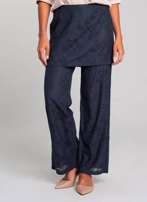 Pantalon drept elasticitate mărime normală albastru NUMPH femeie