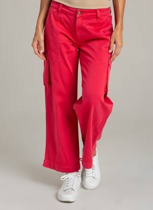 Pantalon cargo buzunare mărime normală roz KANOPE femeie
